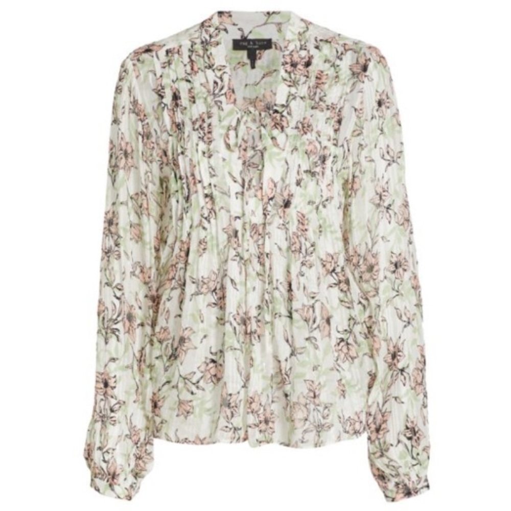 RAG & BONE women’s Sachi Floral Lattice Top